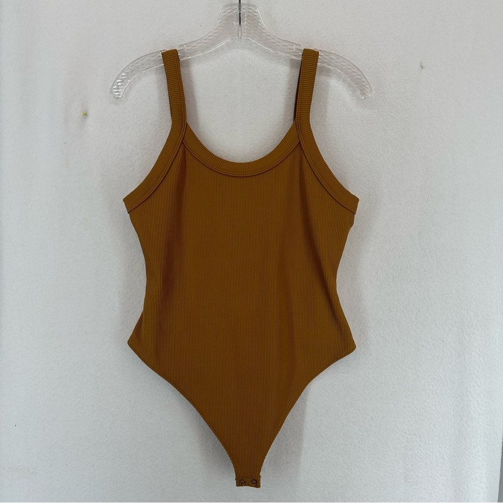 Wild Fable Tank Bodysuit Ribbed Thong Womens 2XL Brown